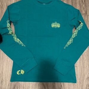 Long Sleeve Chrome Tee (Green) Size is Medium (RUNS LIKE A SMALL)